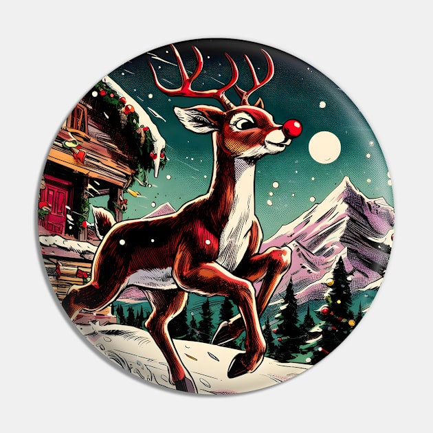 Illuminate the Holidays: Whimsical Rudolph the Red-Nosed Reindeer Art for Festive Christmas Prints and Joyful Decor! Pin by insaneLEDP