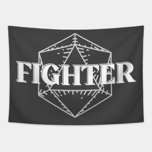 D20 Fighter Class Symbol Print Tapestry