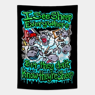 I See Sheep Tapestry