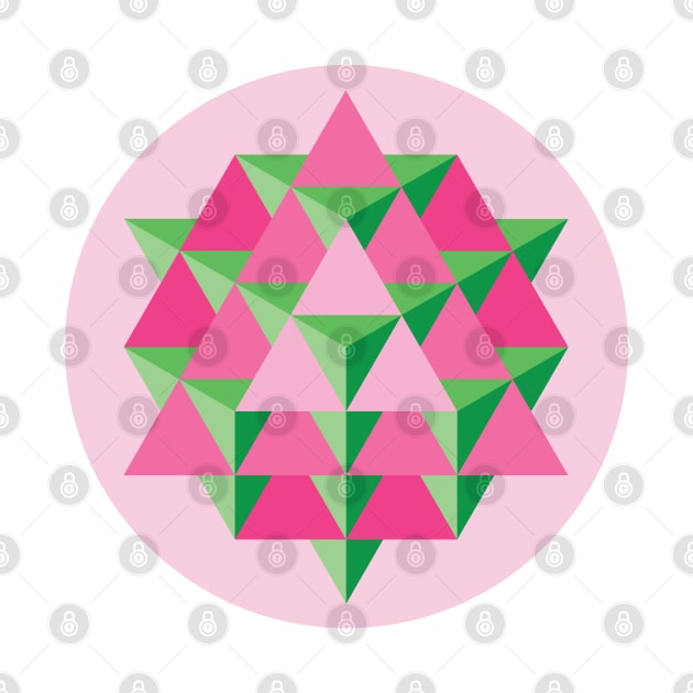 64 Tetrahedron Grid by GalacticMantra