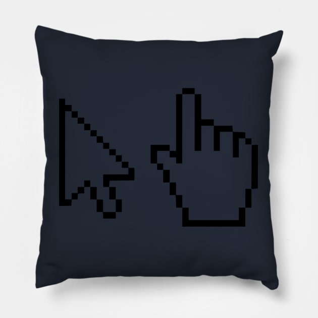 mouse cursor Pillow by CreativeIkbar Prints