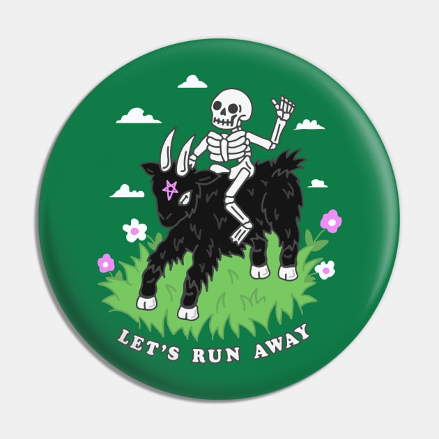 Let's Run Away Pin by CATSNEEZE