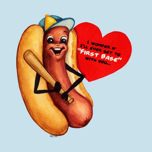 Valentine Hot Dog by KellyGilleran