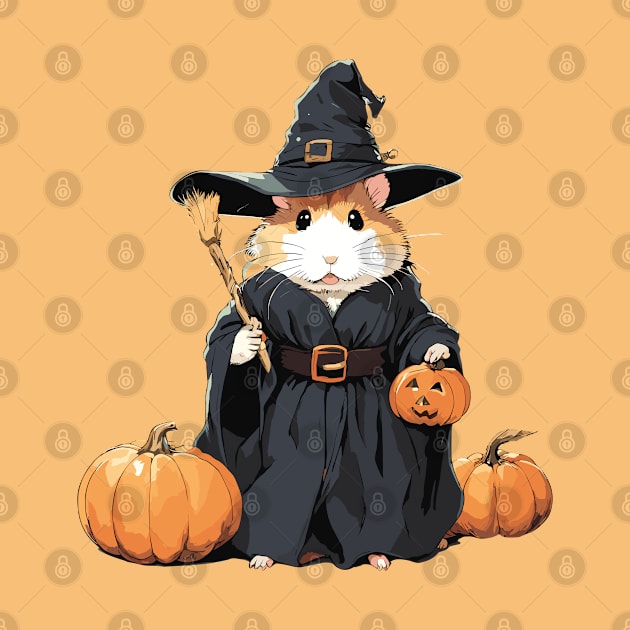 Halloween Hamster by Ray Crimson