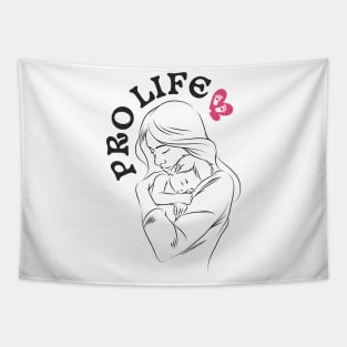 pro life - mother love Tapestry