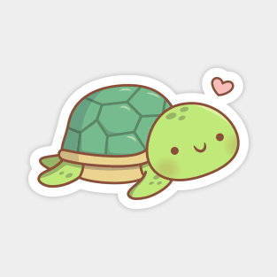 Love Cute Little Sea Turtle Magnet