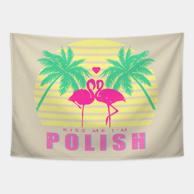 Kiss Me I'm Polish Tapestry by FrancisTheThriller