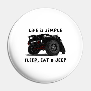 American Jeep Black Pin