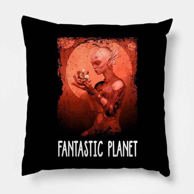 Captivating Draag World Planet Vibes Pillow by TheBlingGroupArt