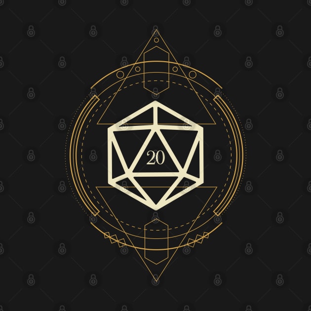 Sacred Geometry D20 Dice Tabletop RPG by dungeonarmory