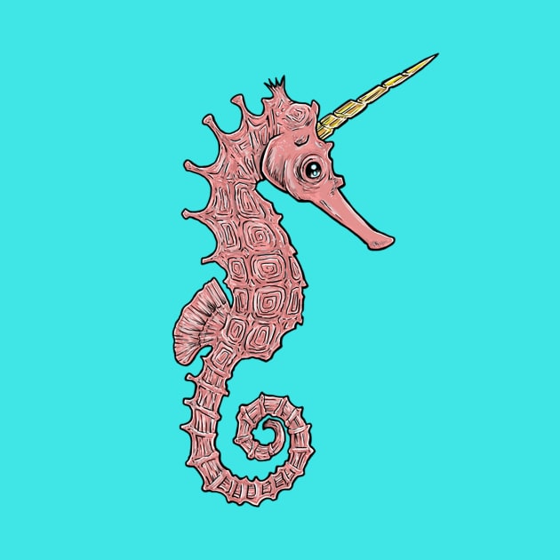 Sea Unicorn by ArtByJamesPowell