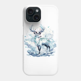 Mythical Deer in Winter Wonderland Phone Case