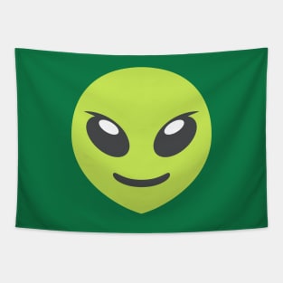 Eclectic Warrior Green Alien Tapestry