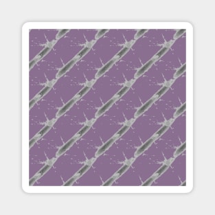 Dark gray oblique stripes on a lilac background, abstraction Magnet