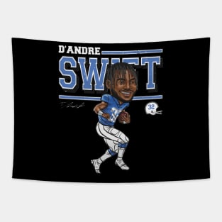 D'Andre Swift Detroit Cartoon Tapestry