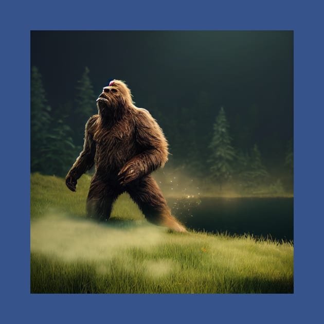 Sasquatch in Nature by Grassroots Green