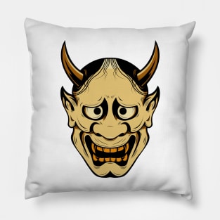 japanese devil mask Pillow