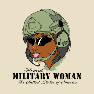 Proud Military Woman V2  (light tees) T-Shirt