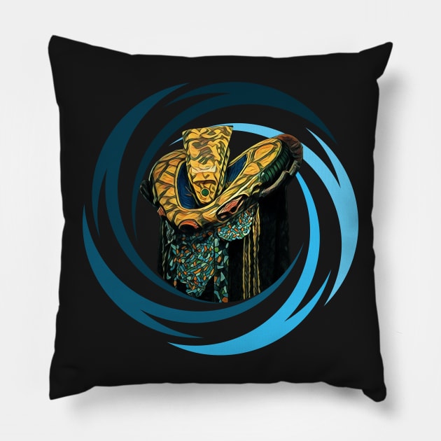 The Ambassador - Vortex - Black - Sci-Fi Pillow by Fenay-Designs