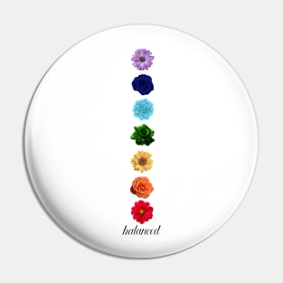 Seven Chakaras flower Art Pin