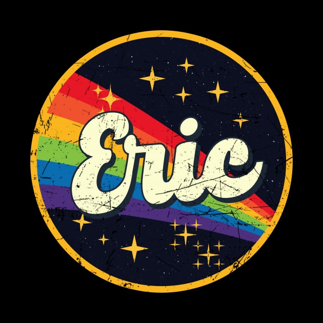 Eric // Rainbow In Space Vintage Grunge-Style by LMW Art