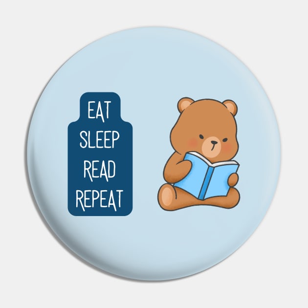 Cute teddy bear reading a book Pin by Mia