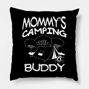 Mommys Camping Buddy Summer Quote Pillow