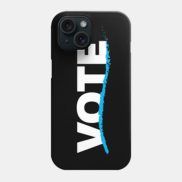 VOTE - blue wave Phone Case by directdesign