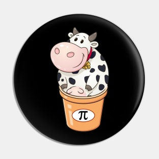 Cow Pi Day Funny Pin