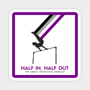 HIHO Square Logo (Asexual Flag) Magnet