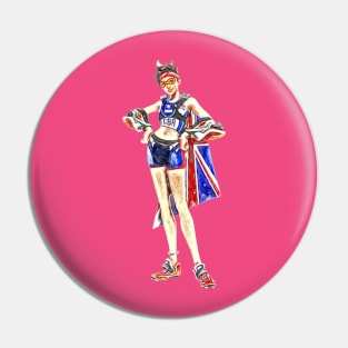 Overwatch Tracer Track and Field Pin