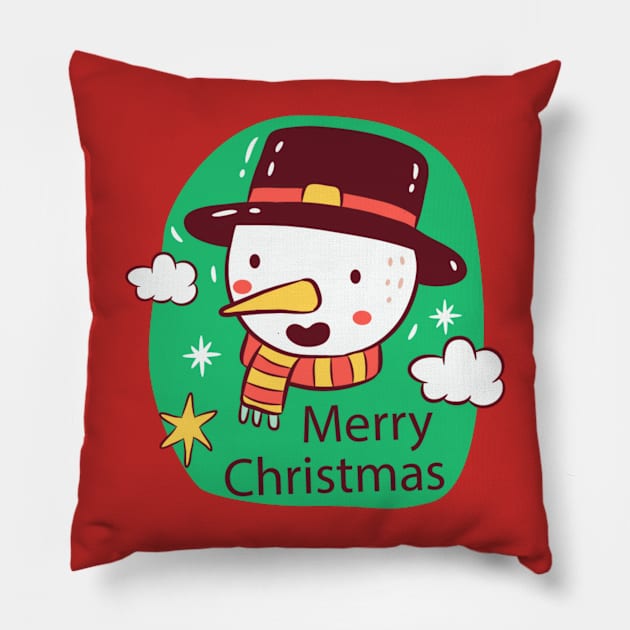 merry christmas Pillow by M_Mary