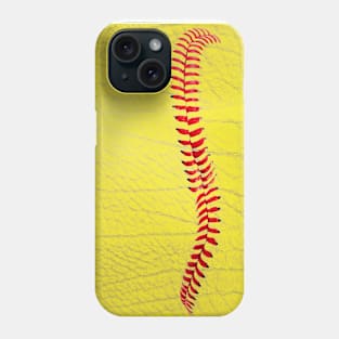 Softball ball surface Phone Case