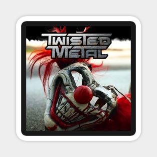 Twisted Metal series Sweet Tooth graphic design by ironpalette Magnet