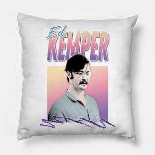 Ed Kemper Aesthetic Retro Styled Design Pillow