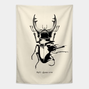 Stag Beetle Glitch Tapestry