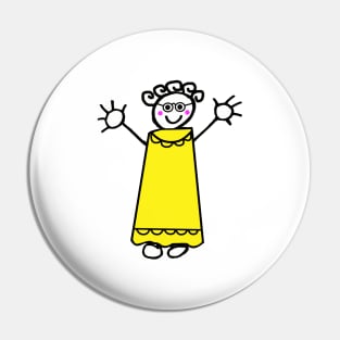 Happy Granny Pin