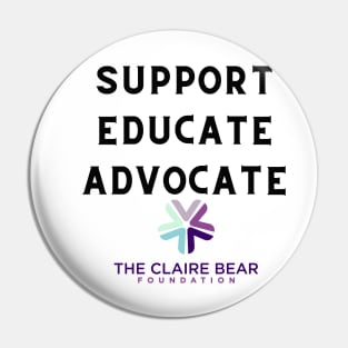 Support, Educate, Advocate Pin