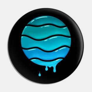 Ocean waves water drops Pin