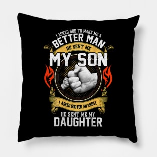 I Asked God For An Angel He Sent Me My Daughter Pillow