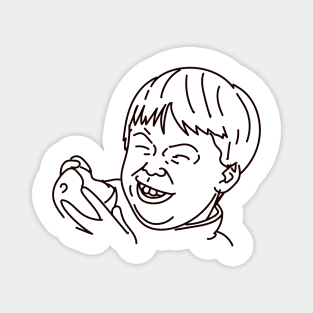 Apple eating kid Meme Magnet