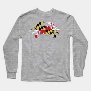 MD Flag Crab T-Shirt (heather red) - Annapolis Gear