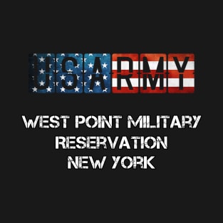 West Point Military Reservation New York US Flag Army T-Shirt