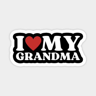 I Love My Grandma Magnet