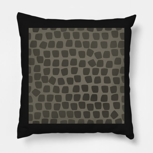 Leopard Mosaic Grey 5748 Pillow by ArtticArlo