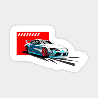 TOYO TA SUPRA LIBRTYWLK CUSTOM ILLUSTRATION Magnet