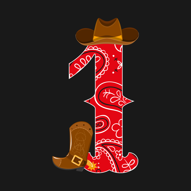 Kids 1st Birthday One Year Old Baby Cowboy Western Rodeo Party by HollyDuck