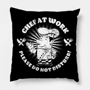 Chef at Work Cartoon Pillow