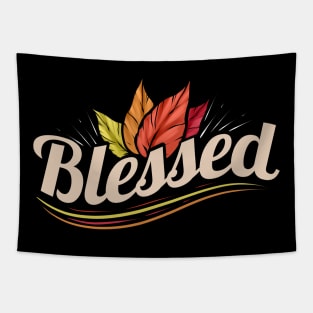 Blessed On Thanksgiving Tapestry