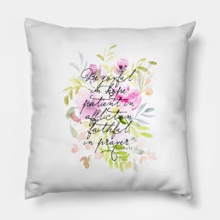 Scripture Watercolor | Romans 12 Pillow